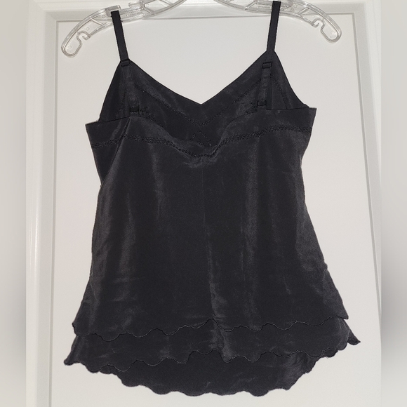 Jenevieve black silk camisole size 1 - Picture 2 of 6